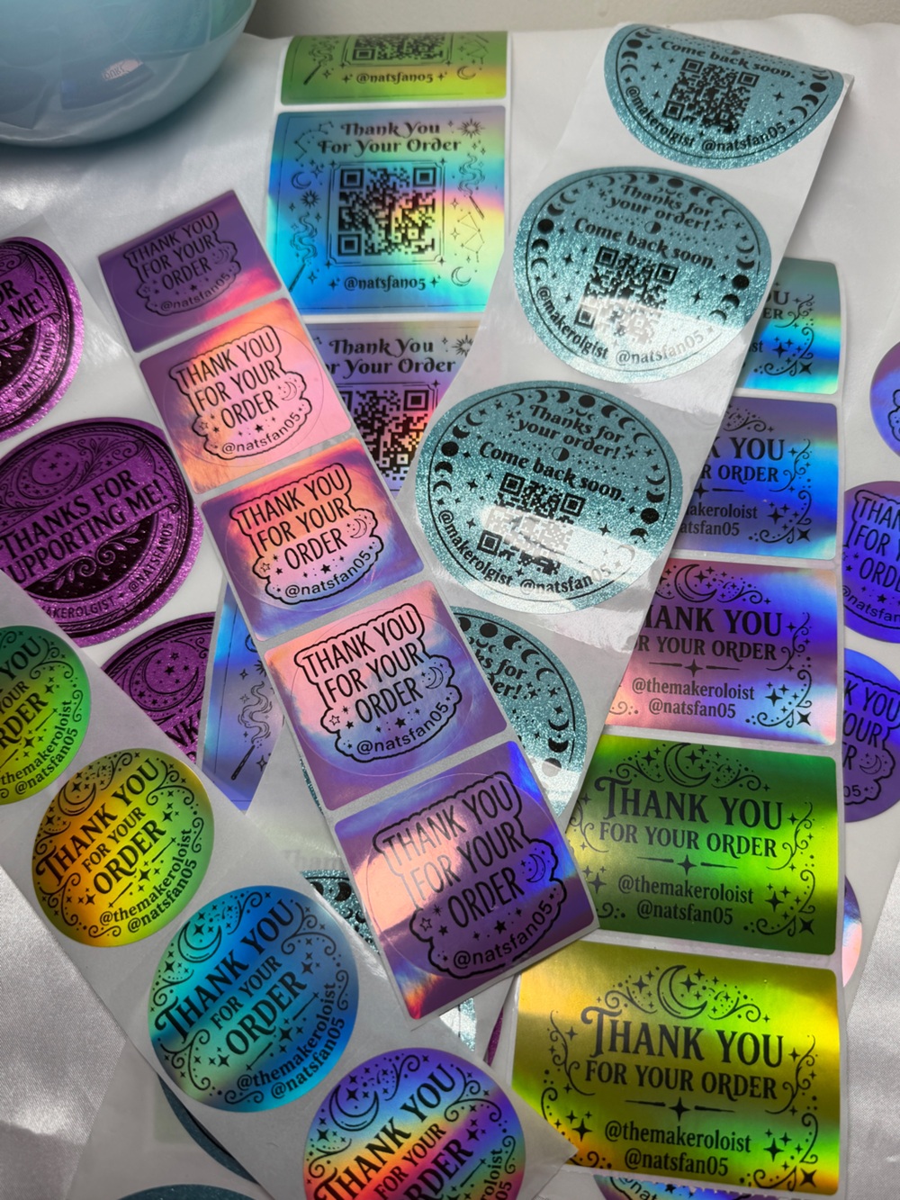 ✨ CUSTOM DESIGNED THERMAL PACKAGING STICKERS ✨